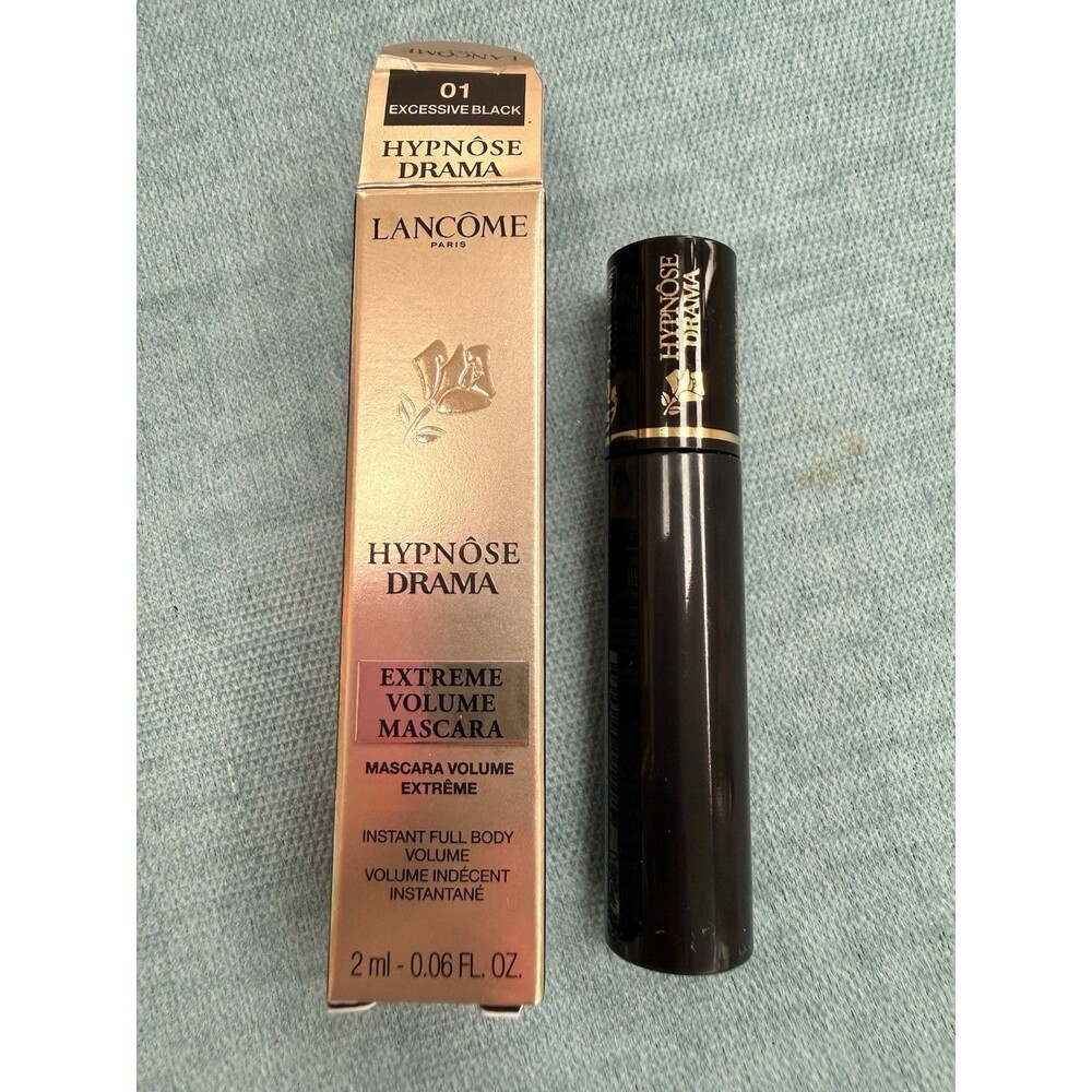 Lancome Hypnose Drama-01 Excessive Black-Mascara-Deluxe Mini 0.06 fl oz/2ml-NEW!